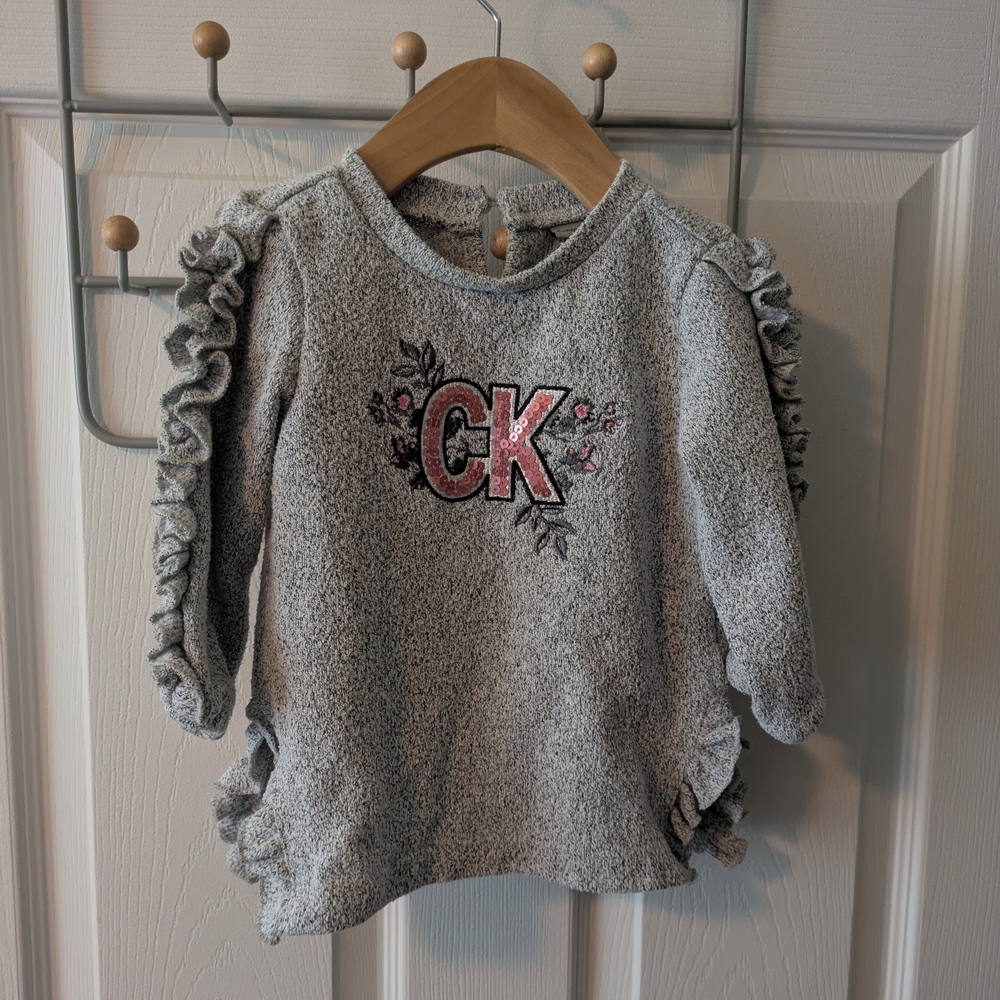 Calvin Klein Jeans Gray and Pink Sweaters